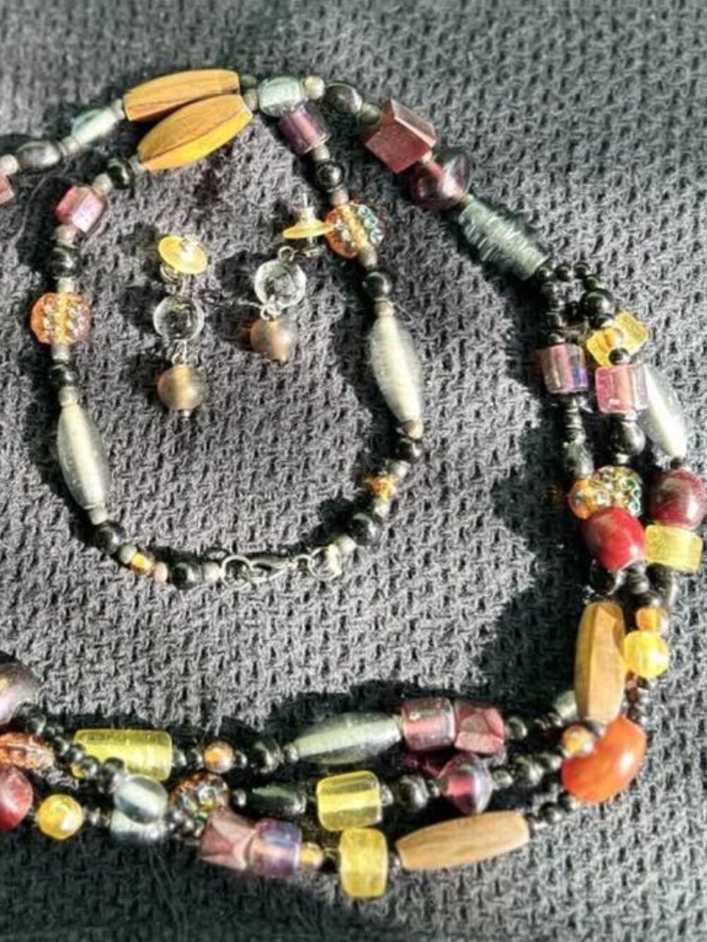 Glass-beaded Necklace Set